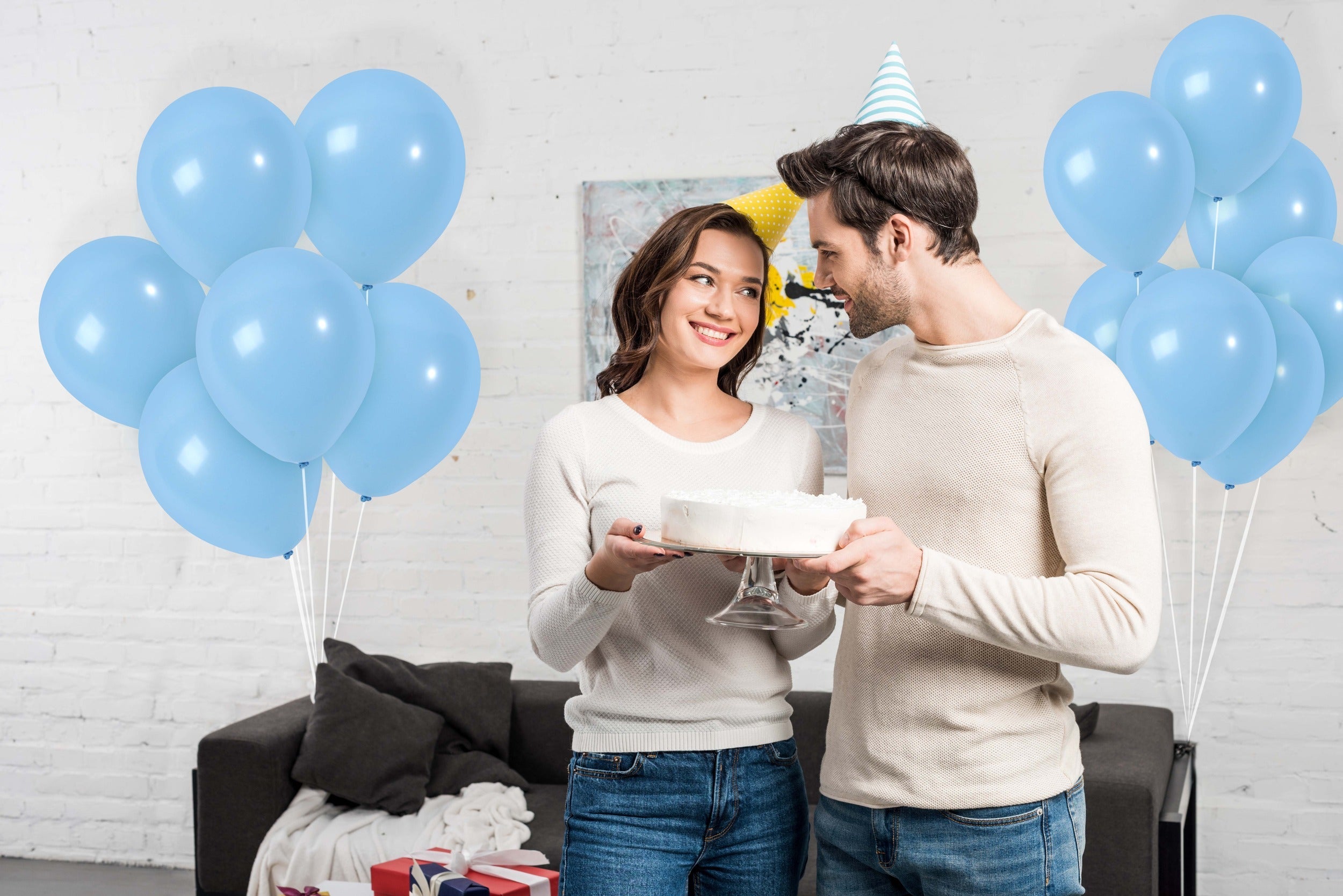 Pastel Blue Balloons - 10 Inch Latex Balloons