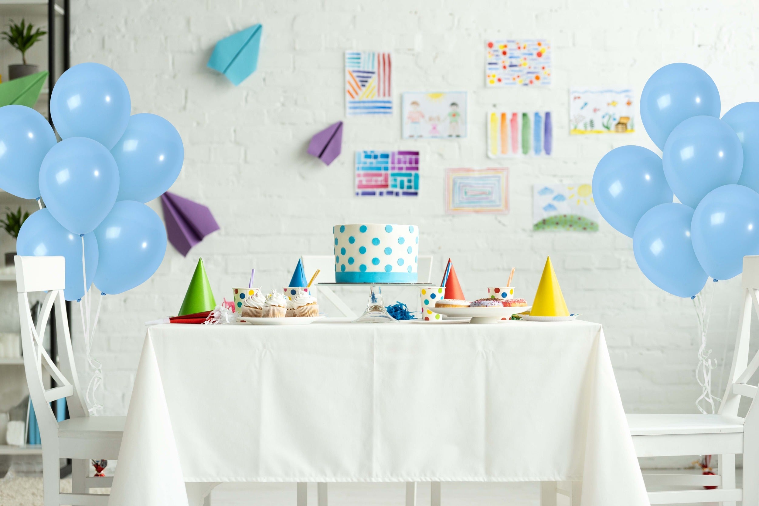 Pastel Blue Balloons - 10 Inch Latex Balloons