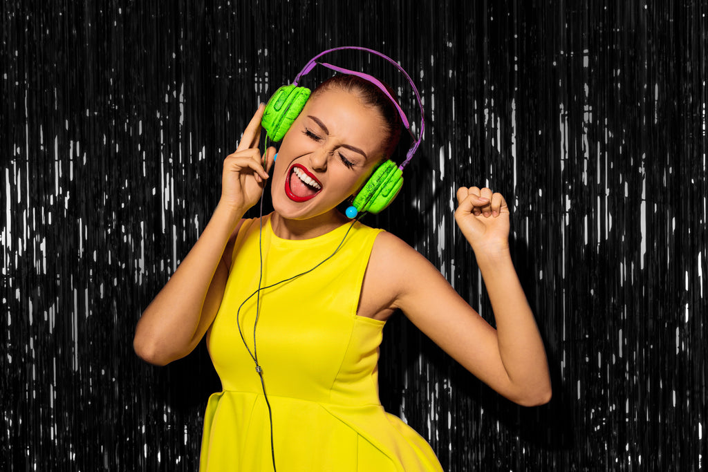 Black Foil Fringe Curtain - 3ft x 8ft Tinsel Curtain