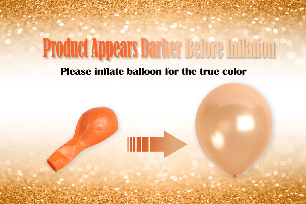Pearlescent Champagne Balloons - 12 Inch Latex Balloons