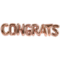 16 Inch Rose Gold Foil Congrats Balloons