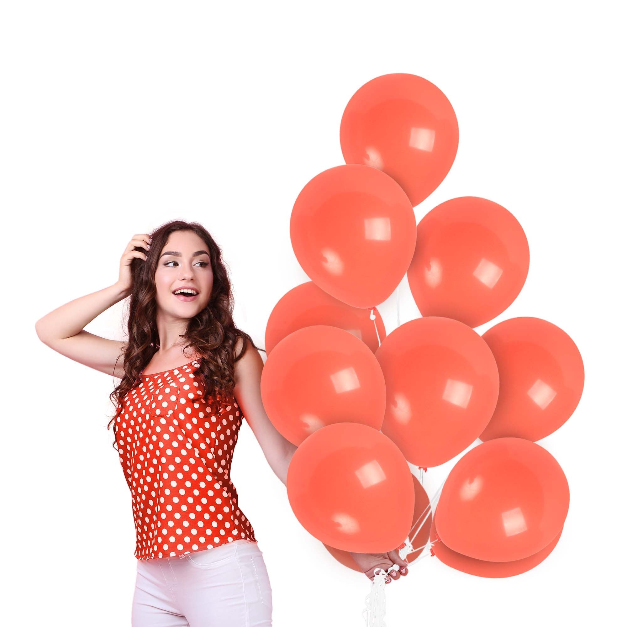 Coral Pink Balloons - 10 Inch Latex Balloons