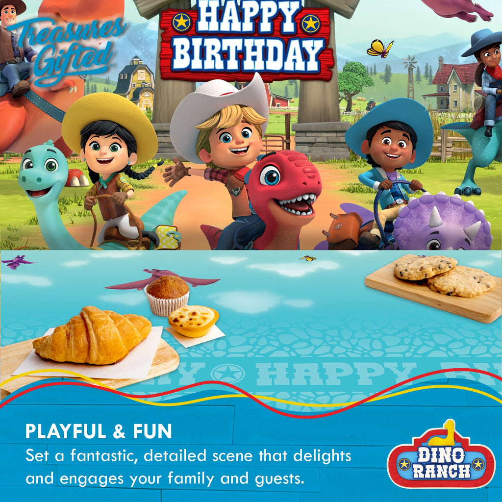 Dino Ranch Party Supplies - Backdrop