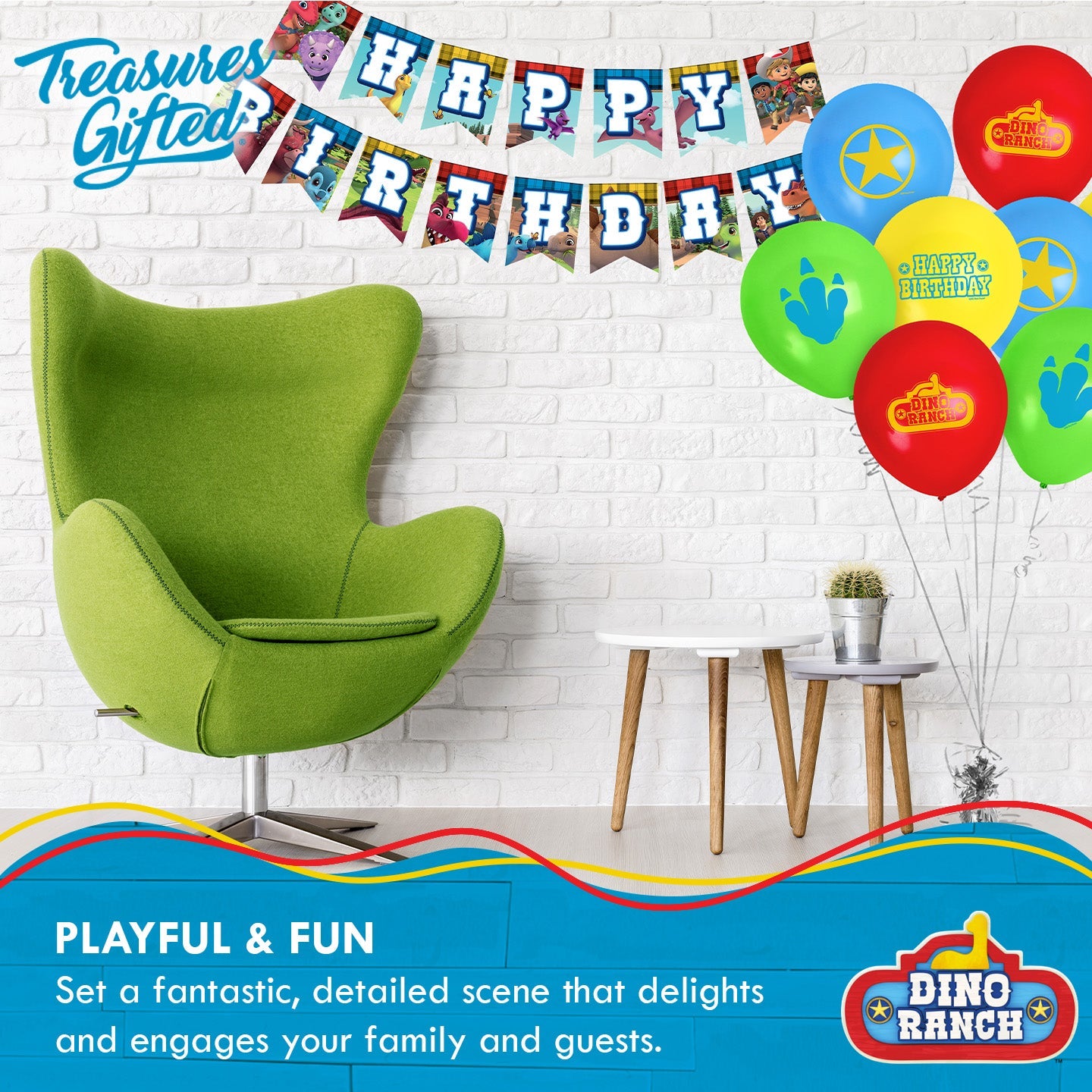 Dino Ranch Party Supplies - Balloons