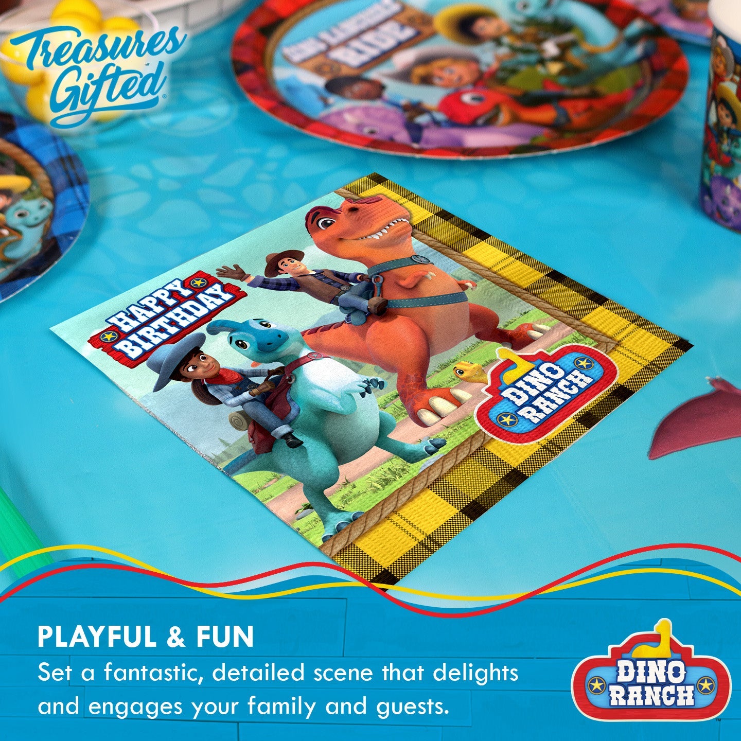 Dino Ranch Party Supplies - Napkins