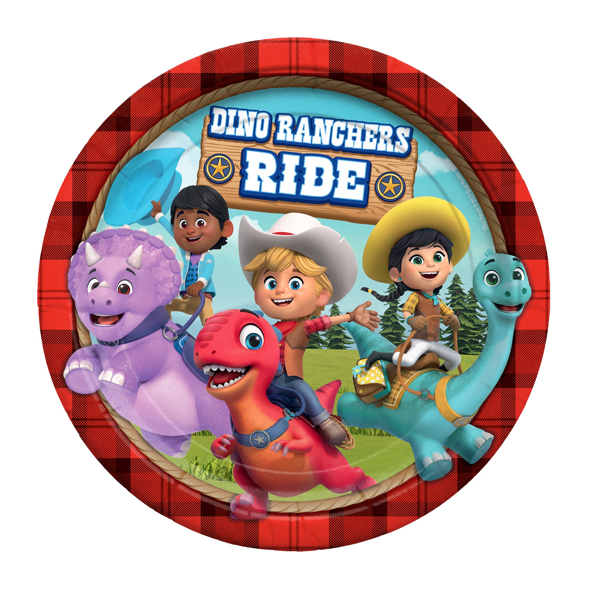 Dino Ranch Party Supplies - Dinner Plates