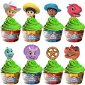 Dino Ranch Party Supplies - Cupcake Toppers and Wrappers