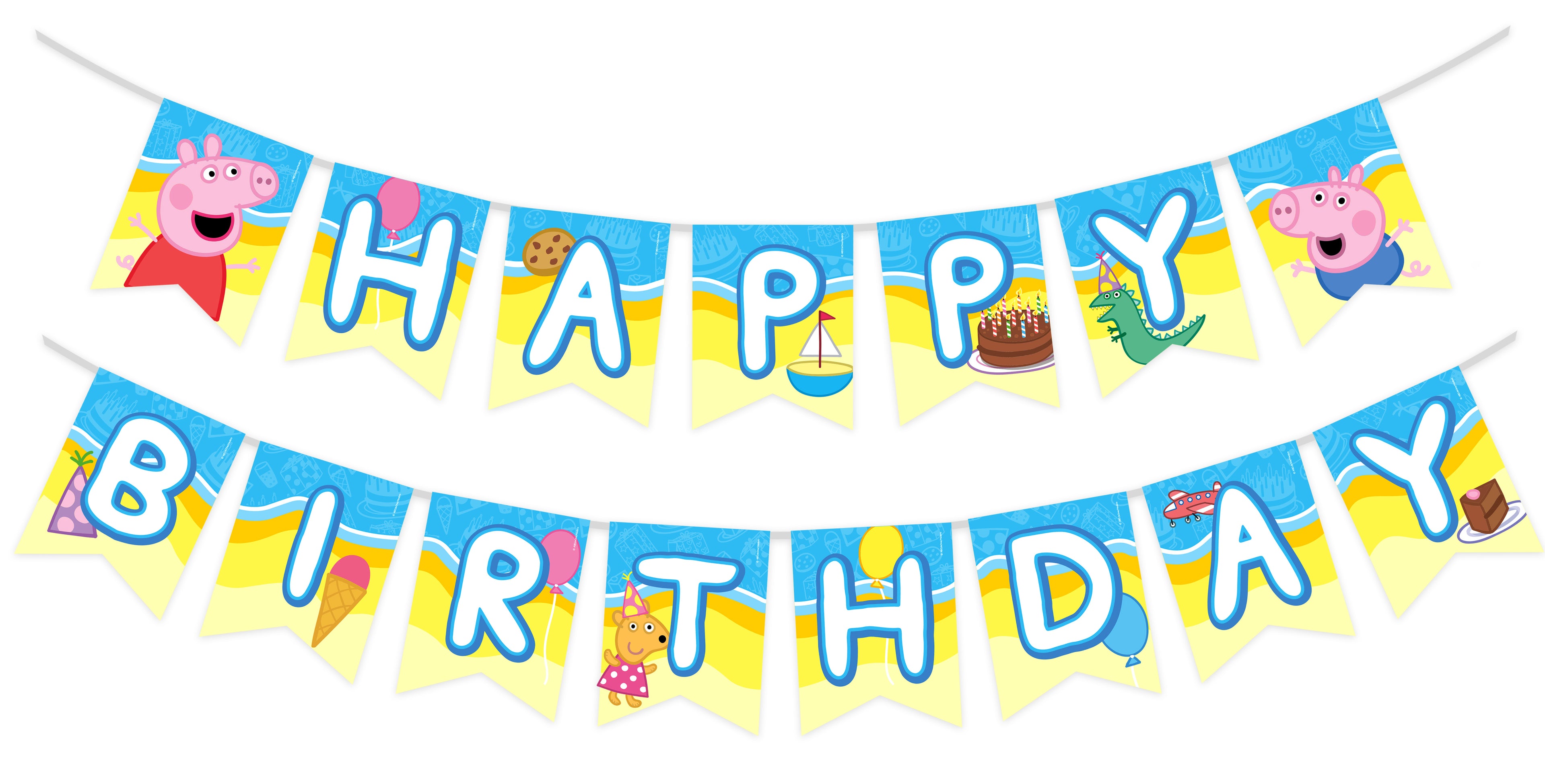 Peppa Pig Banner - Peppa Pig Birthday Decorations
