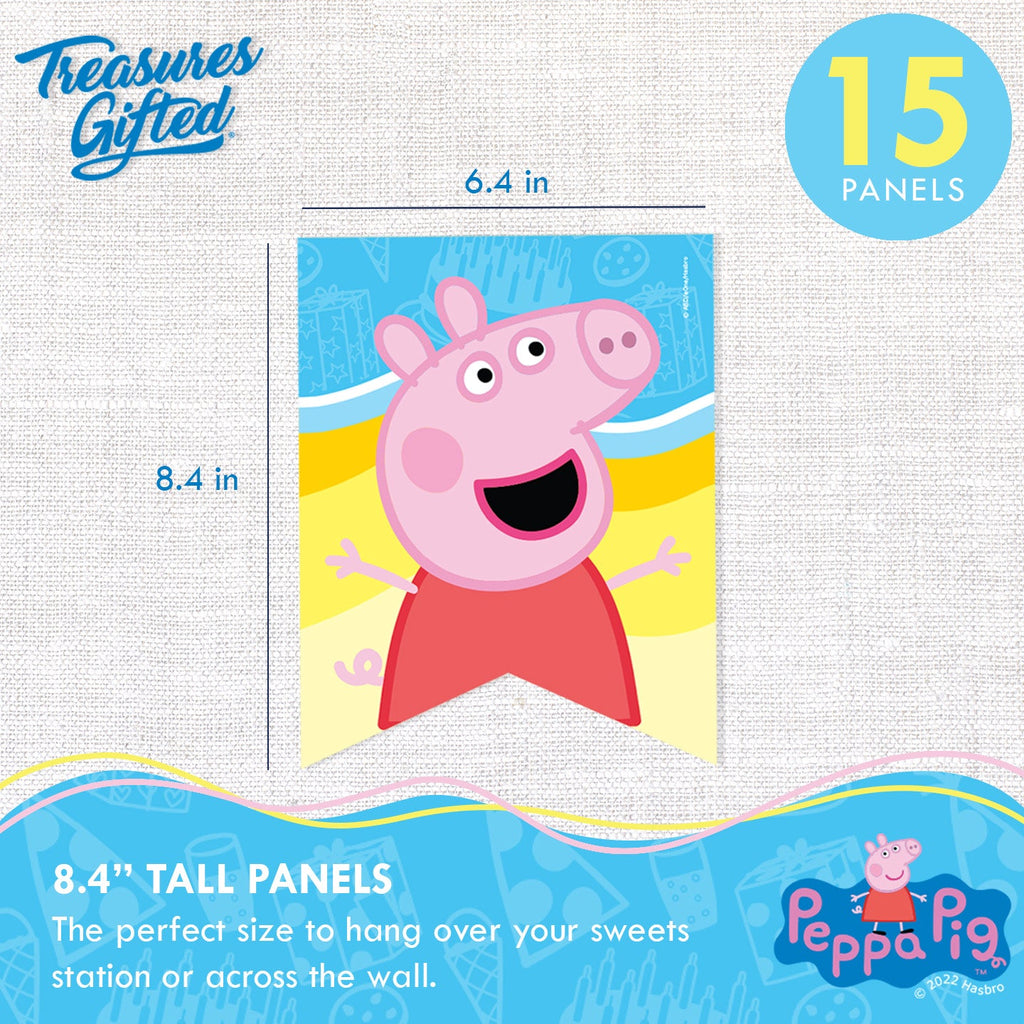 Peppa Pig Party Banner & Peppa Pig Pennants Kit