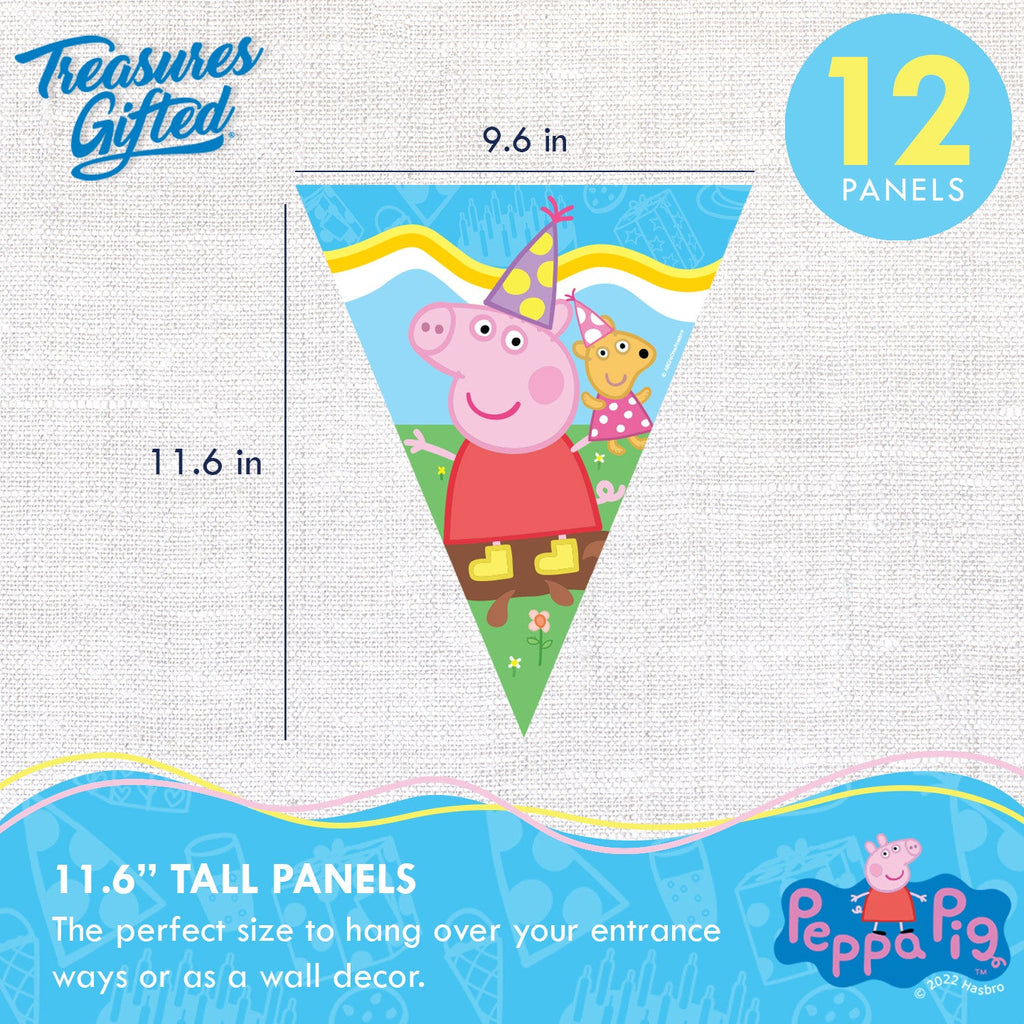 Peppa Pig Party Banner & Peppa Pig Pennants Kit