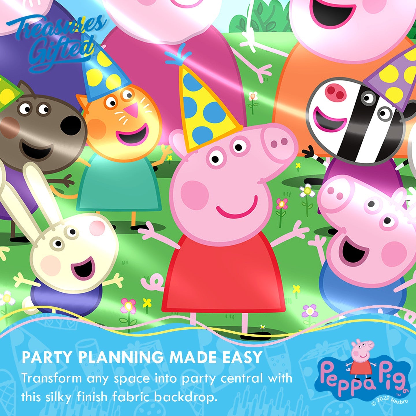 Peppa Pig Backdrop - Peppa Pig Party Supplies