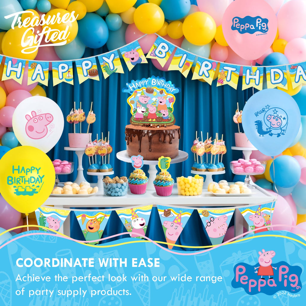 Peppa Pig Balloons Bouquet - Peppa Pig Party Supplies