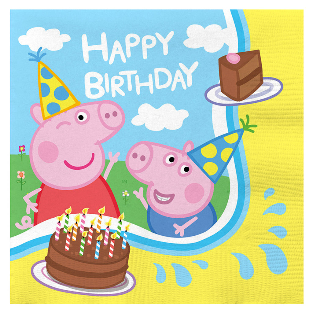 Peppa Pig Napkins - Peppa Pig Party Supplies