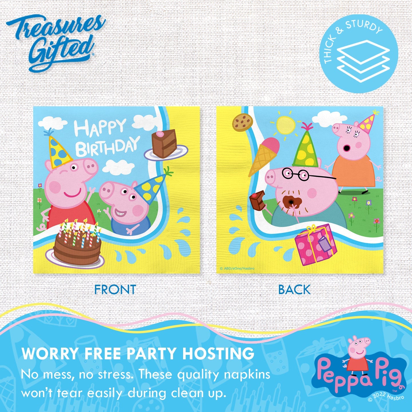 Peppa Pig Napkins - Peppa Pig Party Supplies