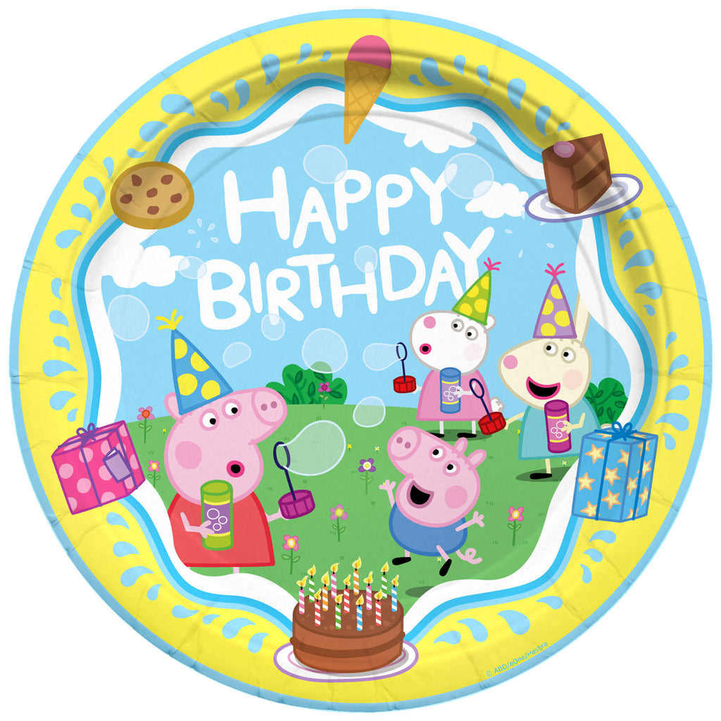 Peppa Pig Plates 9in - Peppa Pig Party Supplies