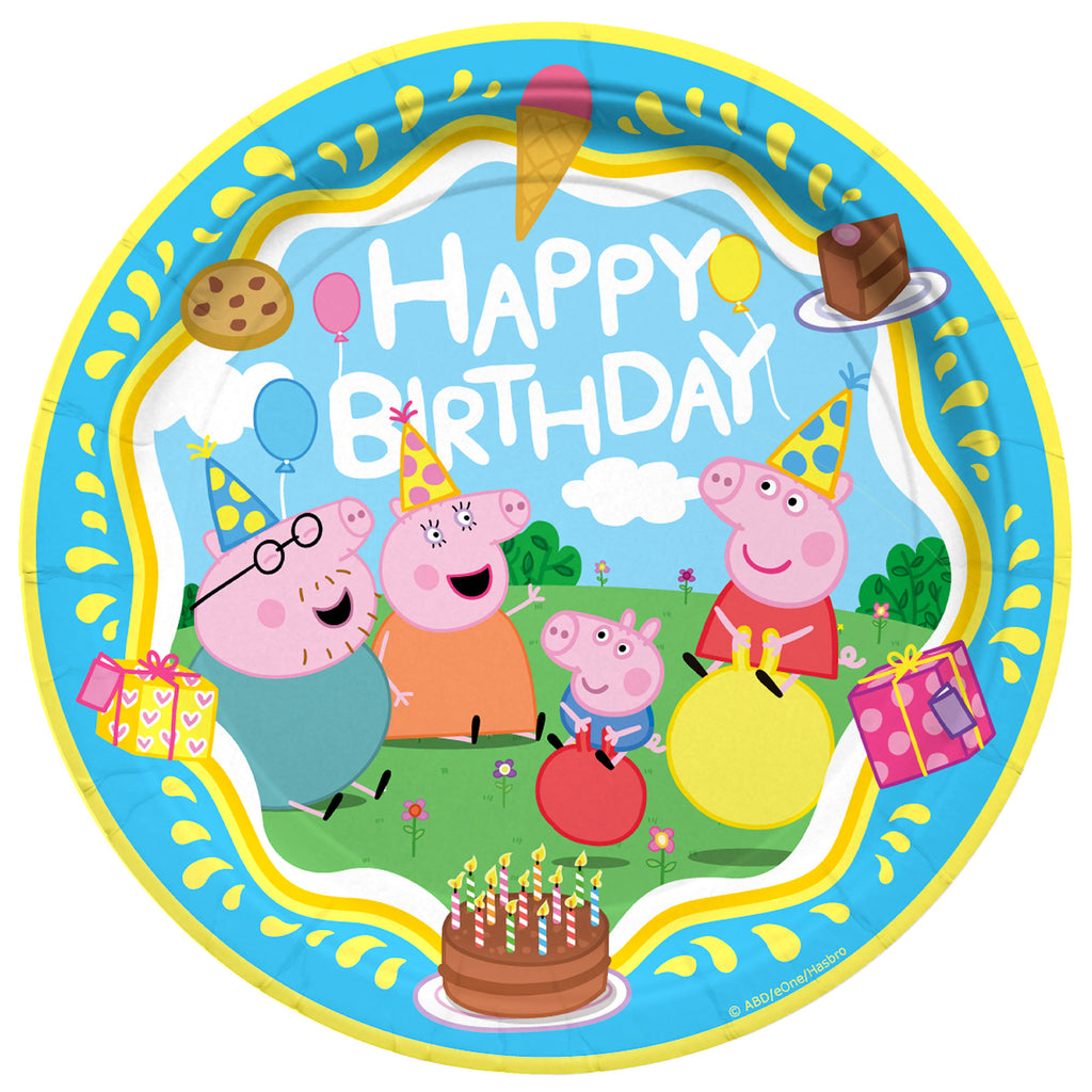 Peppa Pig Plates 7in - Peppa Pig Party Supplies