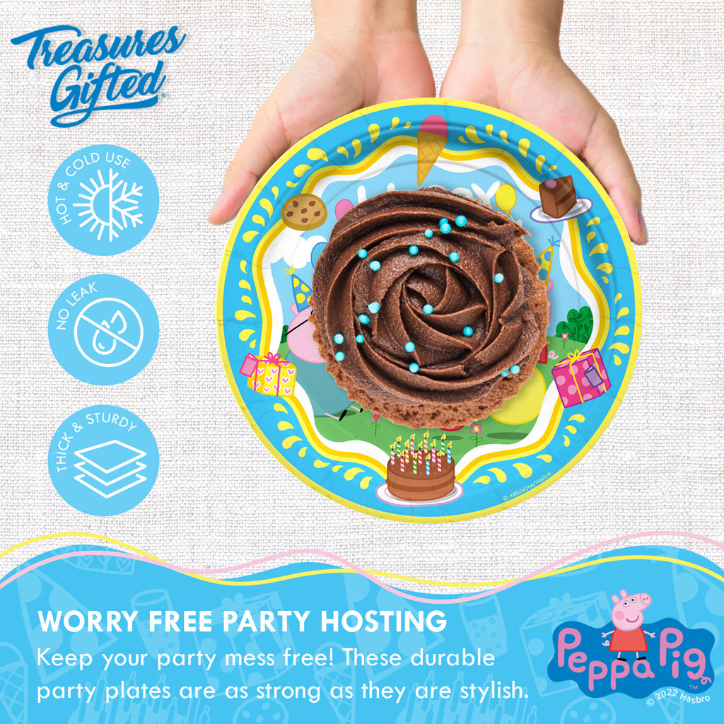 Peppa Pig Plates 7in - Peppa Pig Party Supplies
