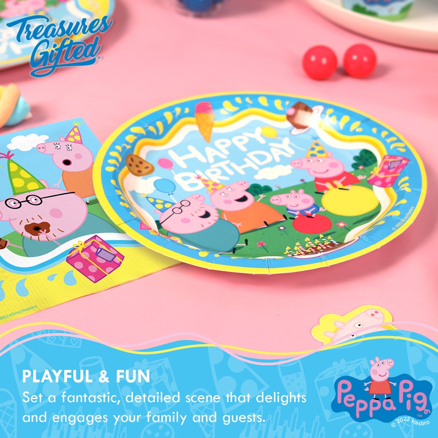 Peppa Pig Plates 7in - Peppa Pig Party Supplies