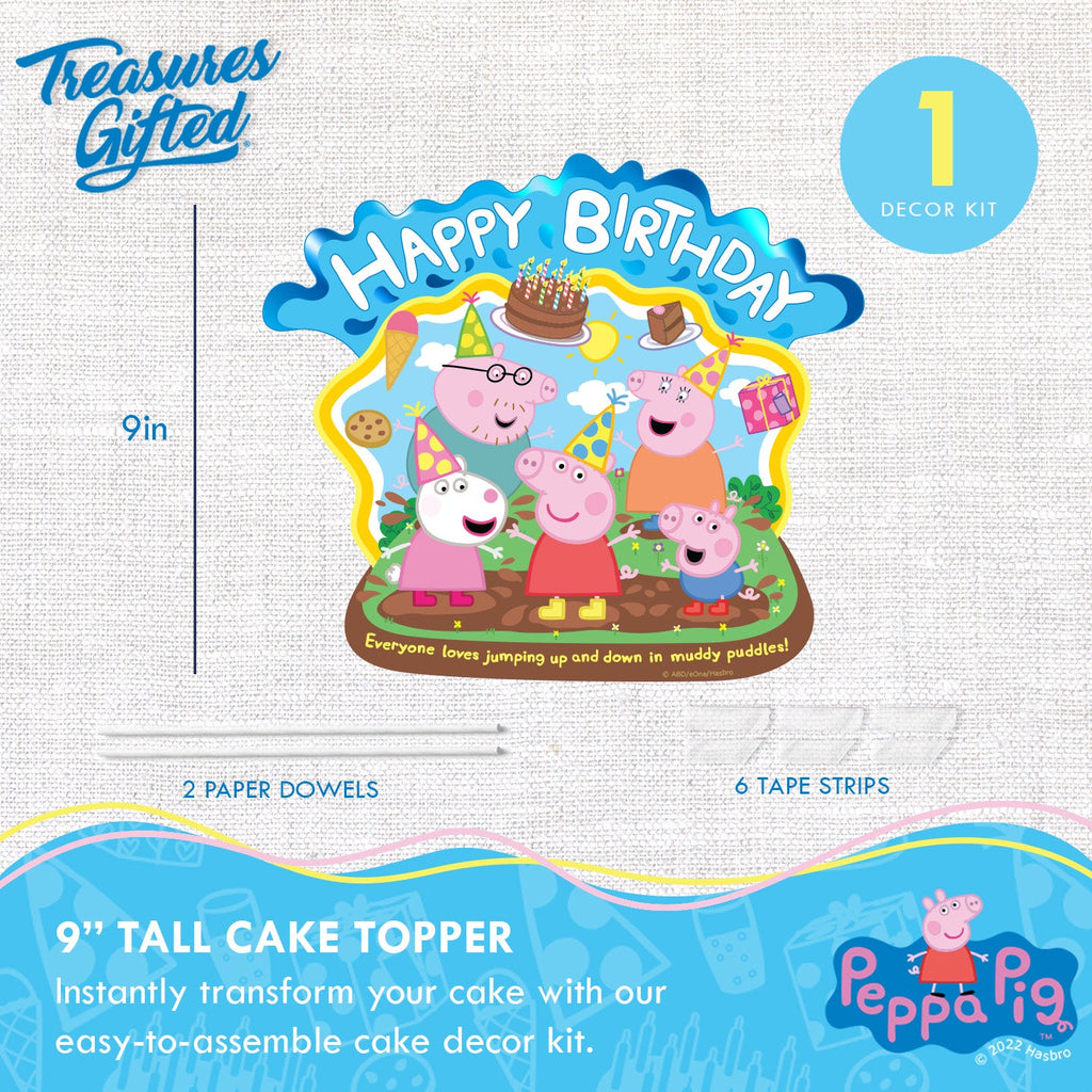 Peppa Pig Cake Topper - Peppa Pig Party Supplies