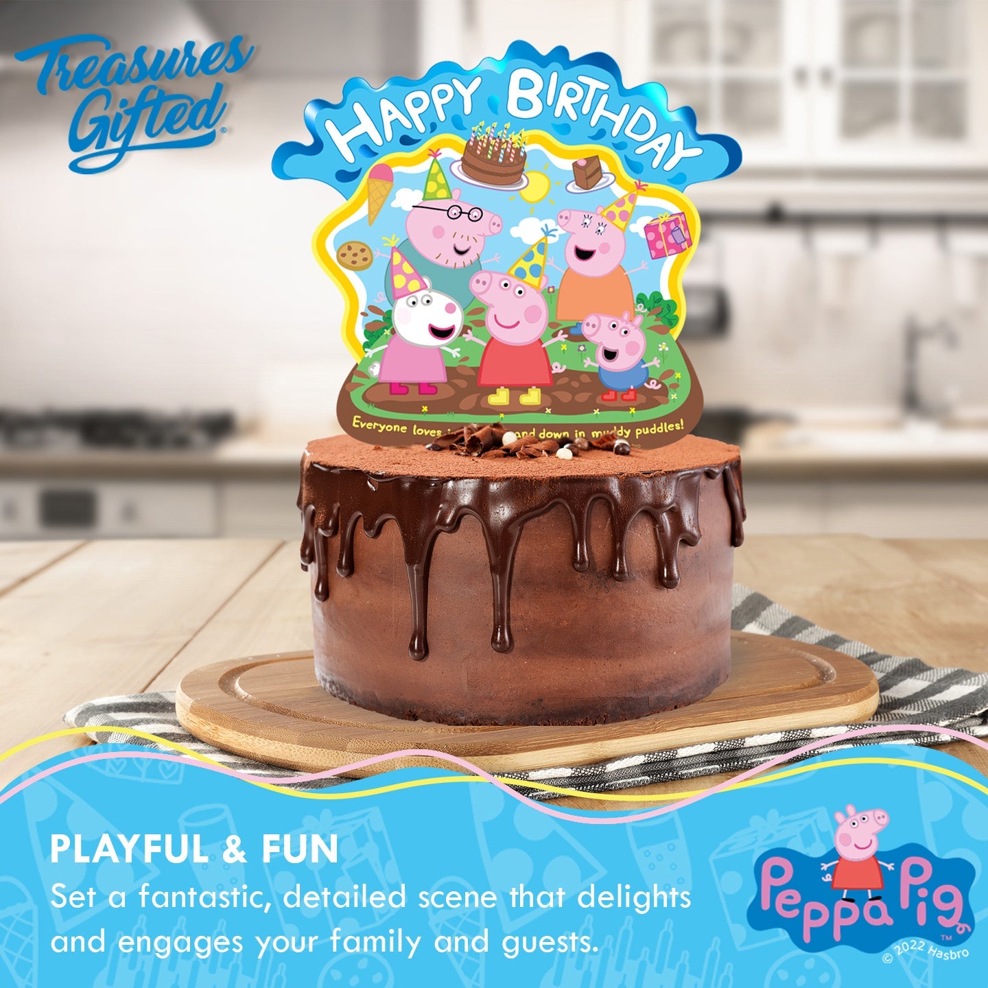 Peppa Pig Cake Topper - Peppa Pig Party Supplies