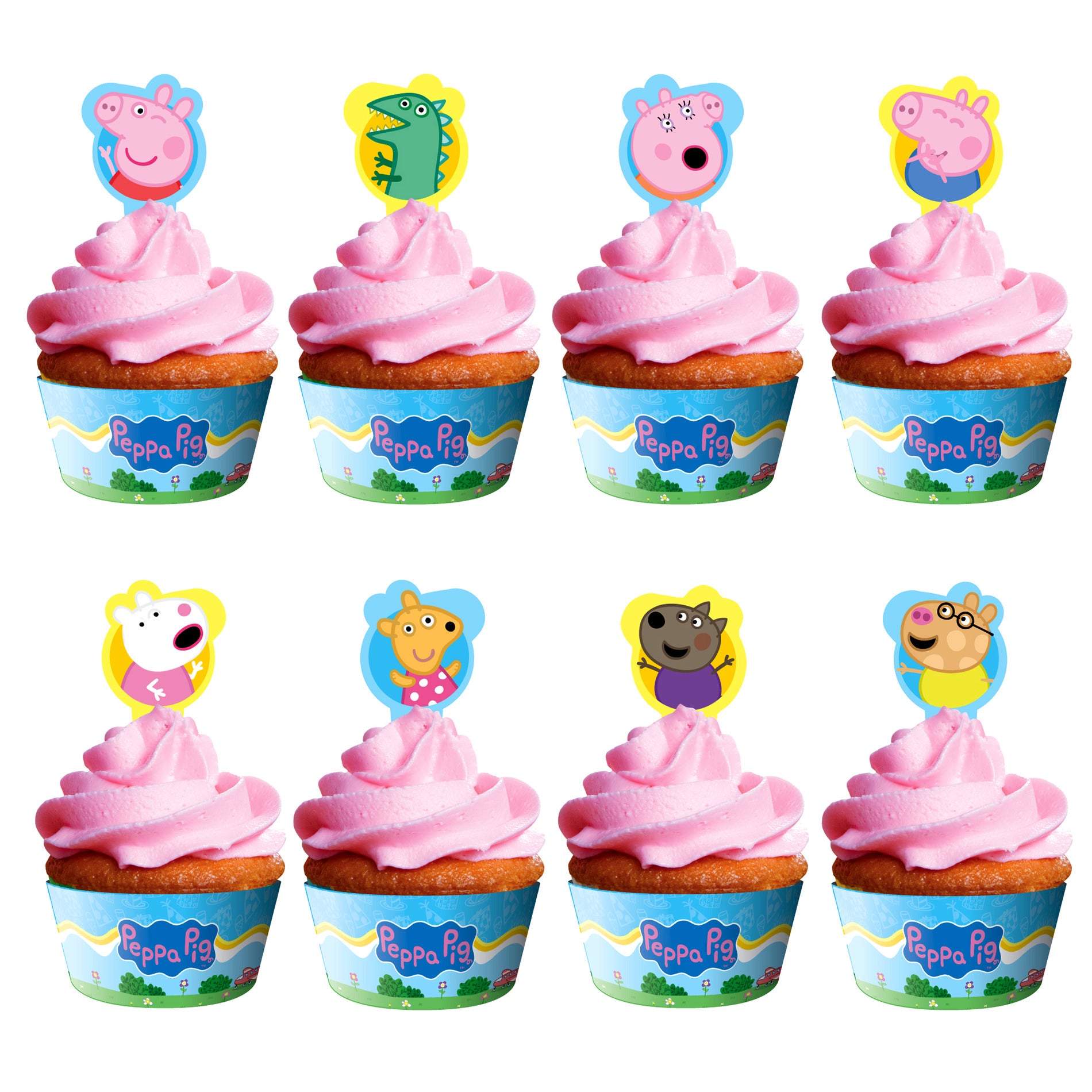 Peppa Pig Cupcake Toppers & Peppa Pig Cupcake Wrappers