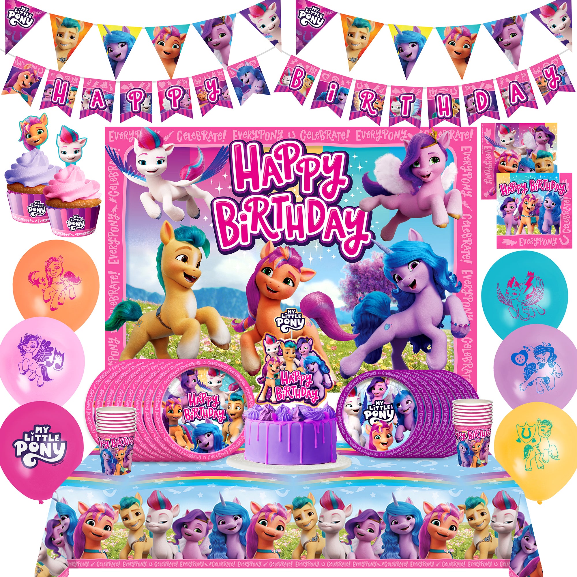 My Little Pony Party Decorations Ultimate Set for 24 Guests