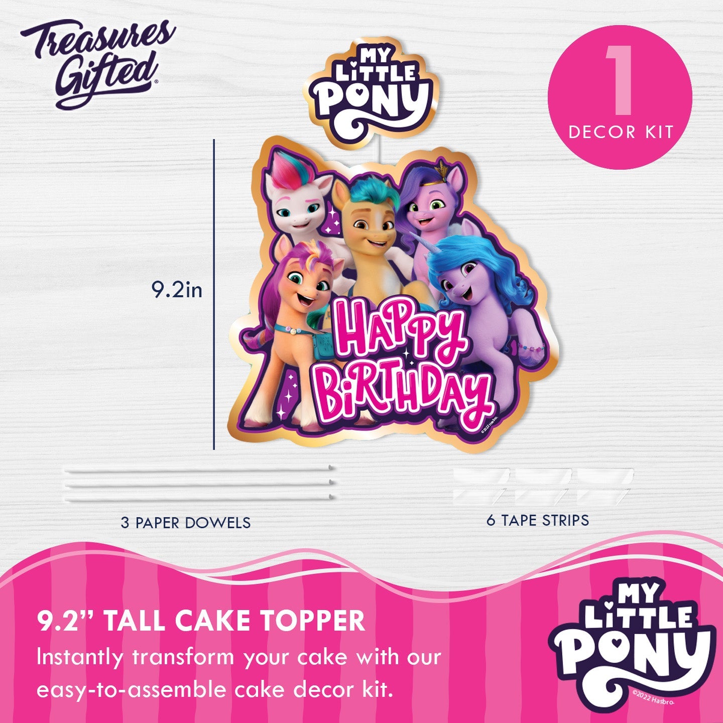 My Little Pony Cake Topper & My Little Pony Cupcake Toppers Kit