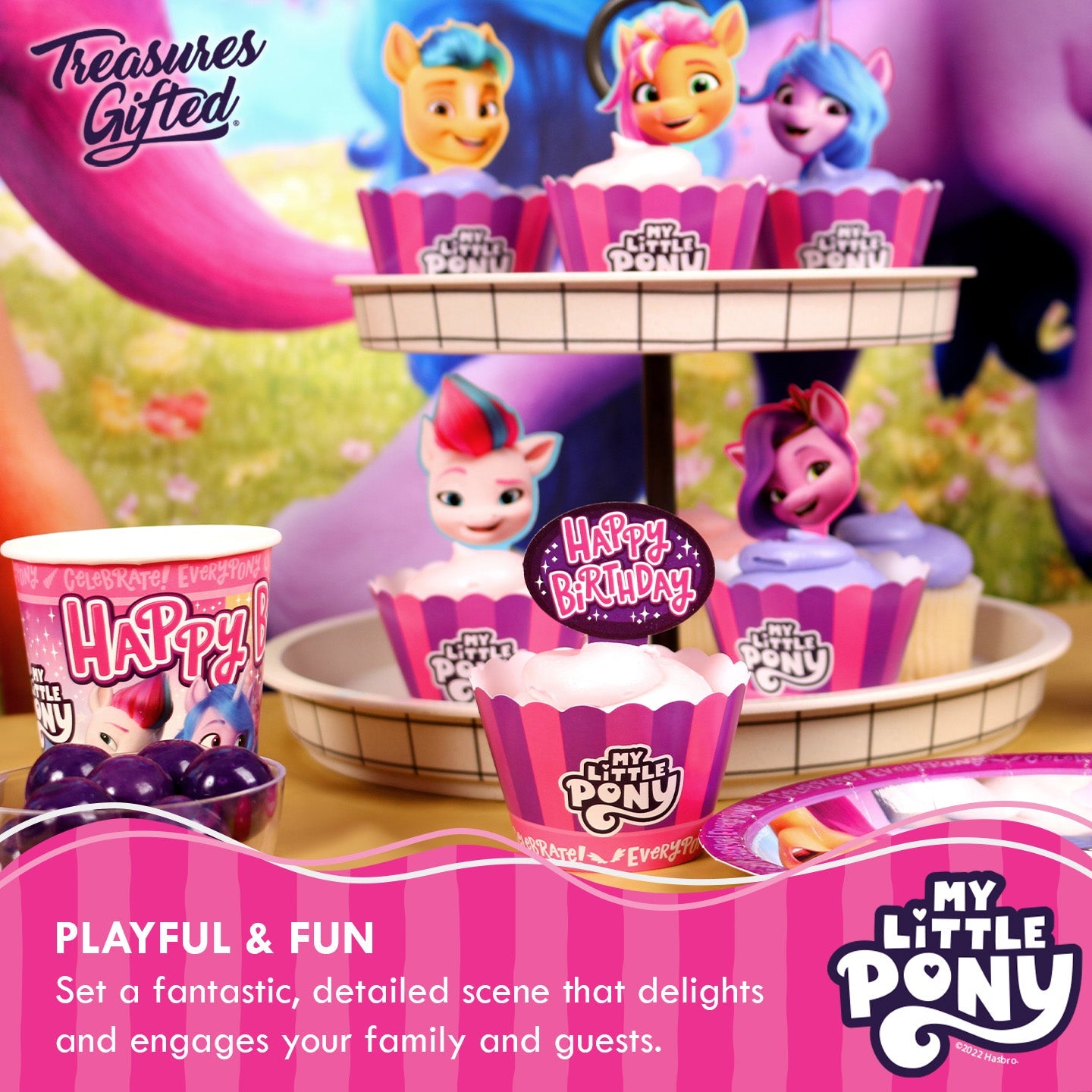 My Little Pony Cake Topper & My Little Pony Cupcake Toppers Kit