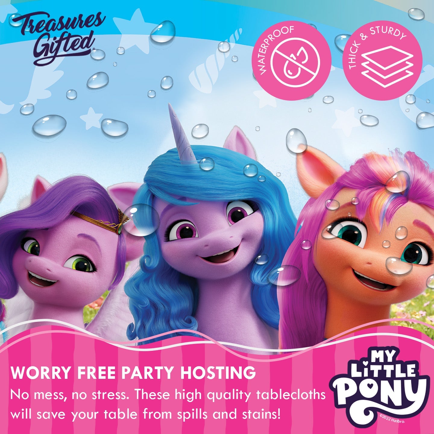 My Little Pony Plastic Table Cover - My Little Pony Party Supplies