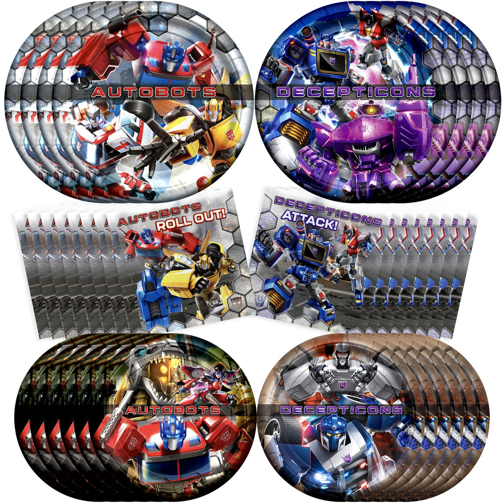 Transformers Party Tableware Starter Set for 16 Guests