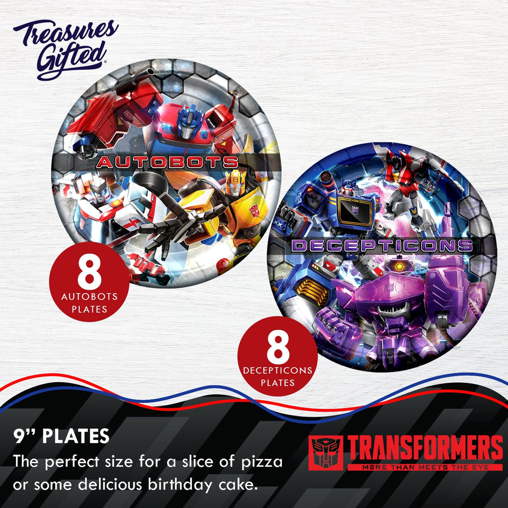 Transformers Party Tableware Classic Set for 16 Guests