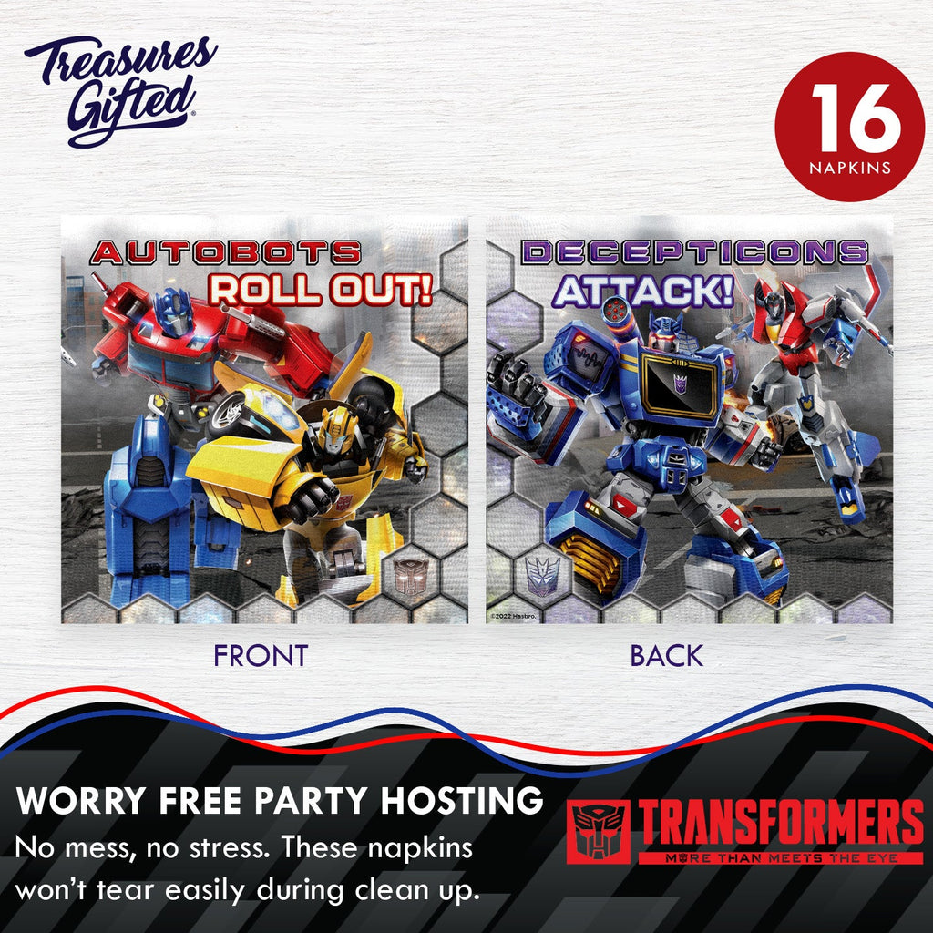 Transformers Party Tableware Deluxe Set for 16 Guests