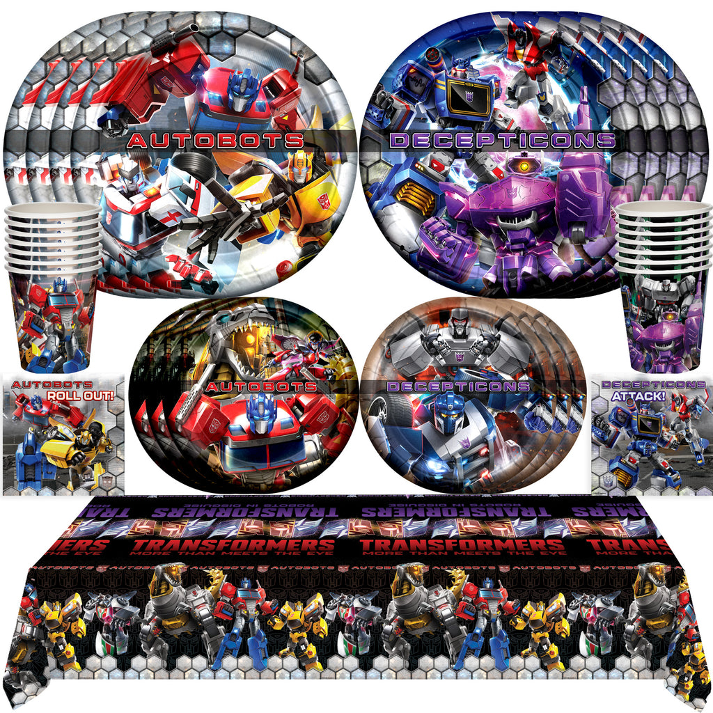 Transformers Party Tableware Deluxe Set for 32 Guests