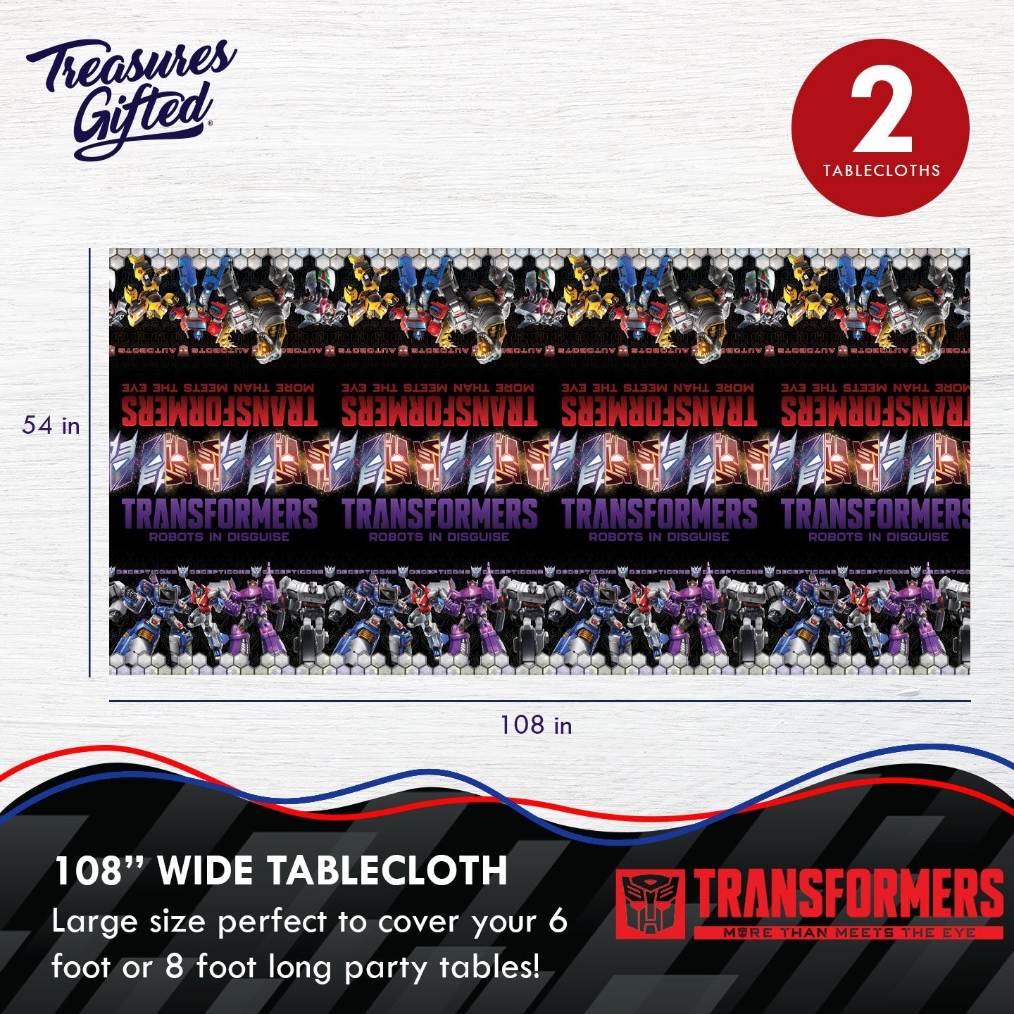 Transformers Party Tableware Deluxe Set for 32 Guests