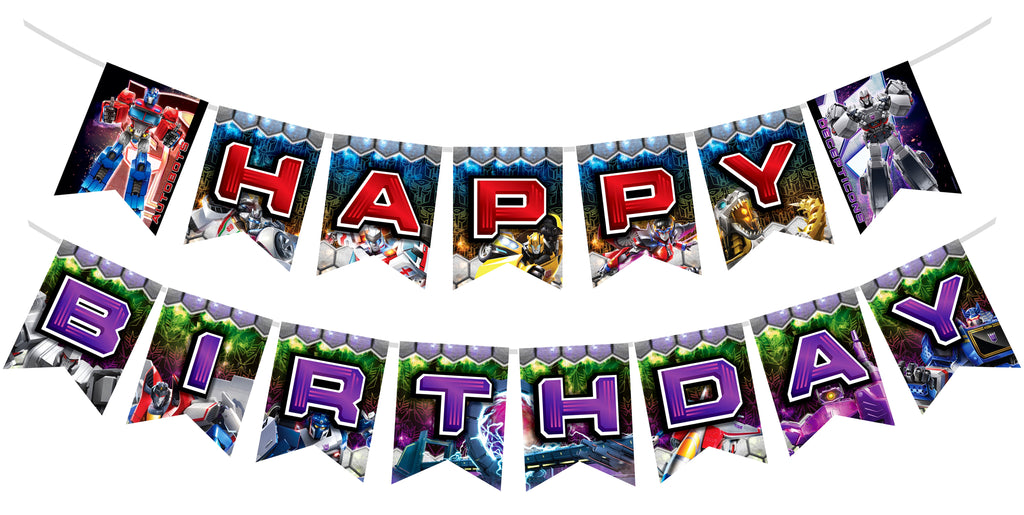 Transformers Birthday Banner - Transformers Party Supplies