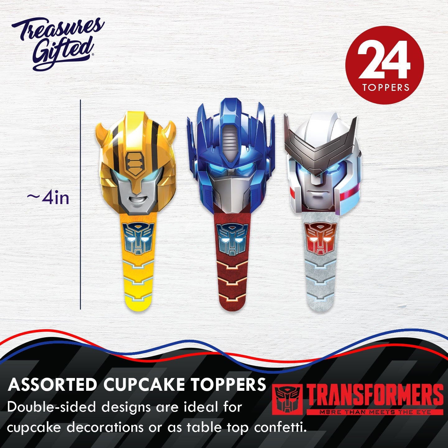 Transformers Cake Topper & Transformers Cupcake Toppers Kit