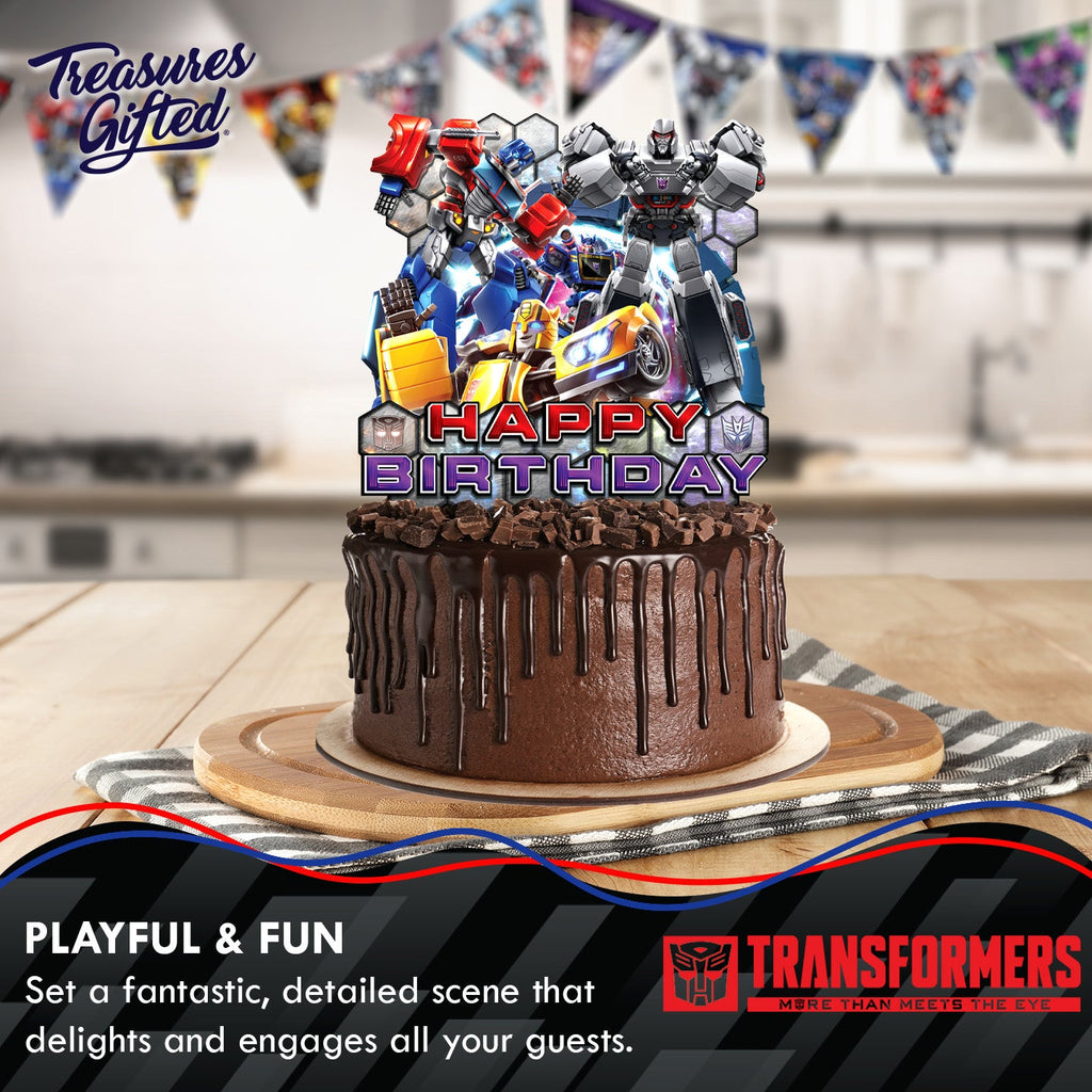 Transformers Cake Topper & Transformers Cupcake Toppers Kit