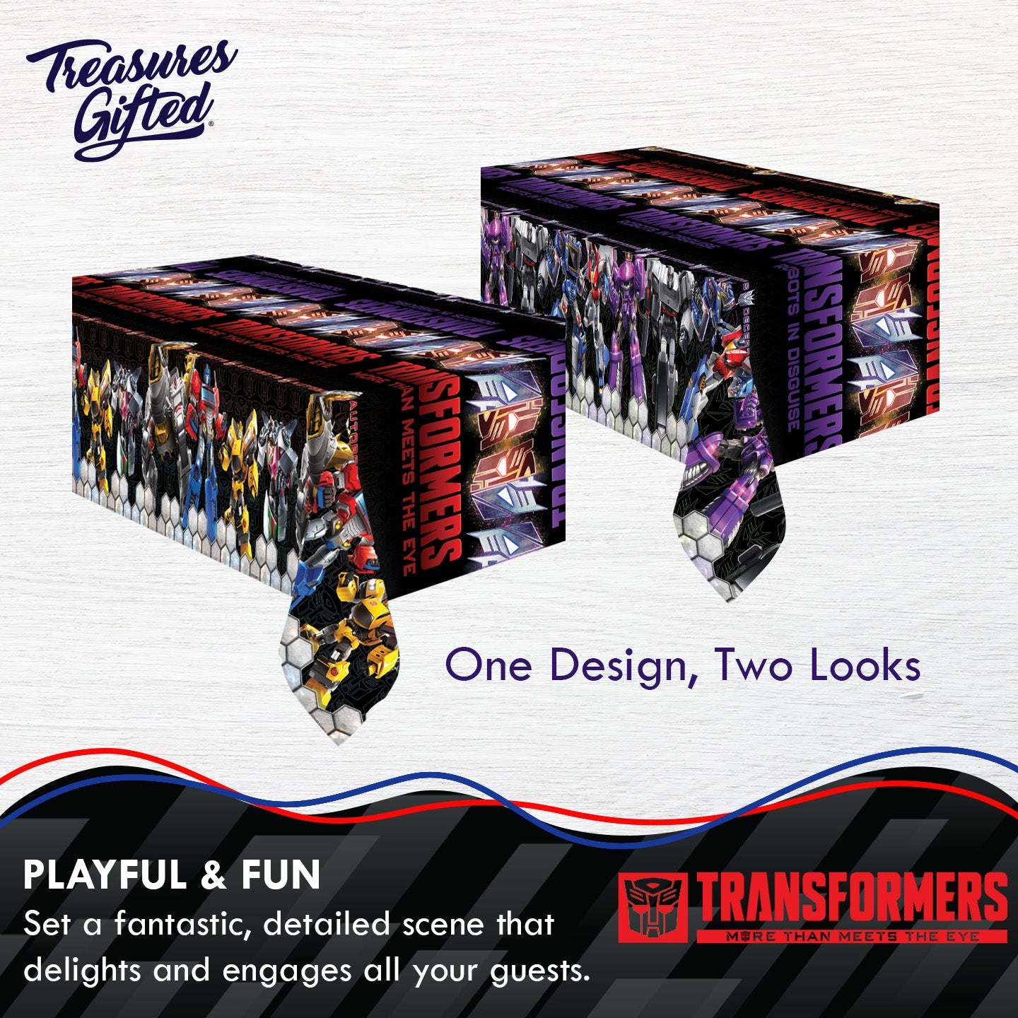 Transformers Table Cover - Transformers Party Supplies