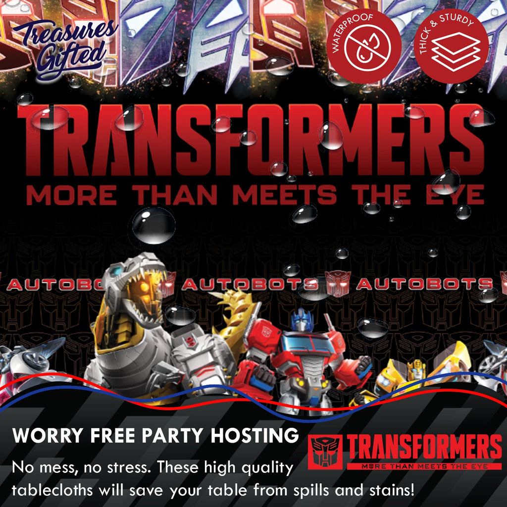 Transformers Table Cover - Transformers Party Supplies