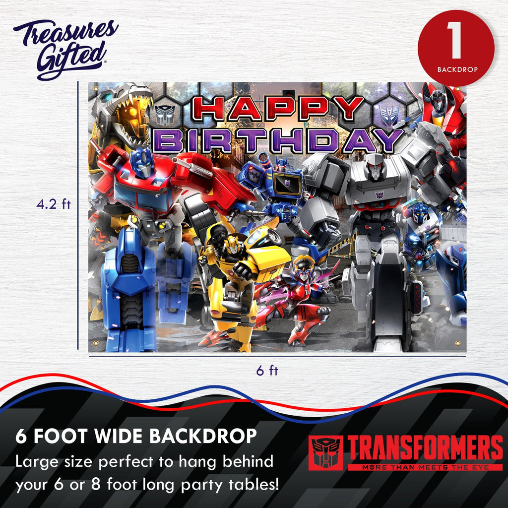 Transformers Backdrop - Transformers Party Supplies