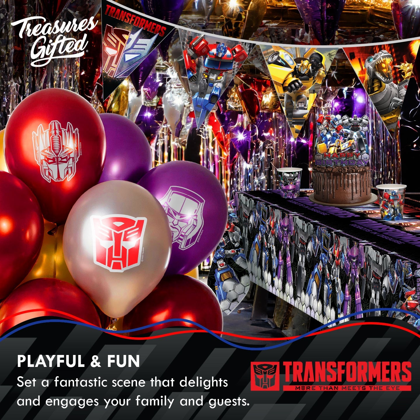Transformers Balloon Bouquet - Transformers Party Supplies