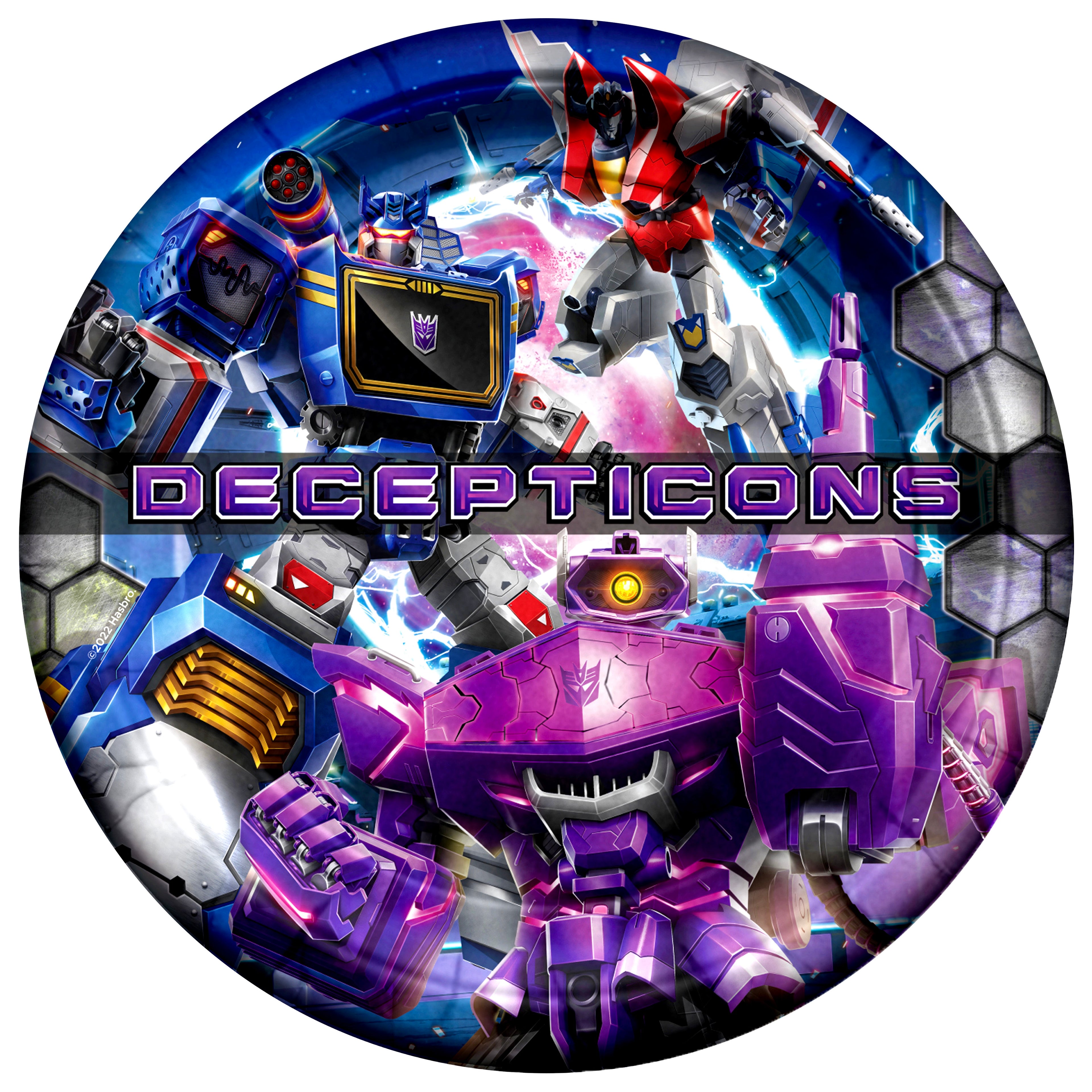 Transformers Party Supplies - Decepticons Dinner Plates