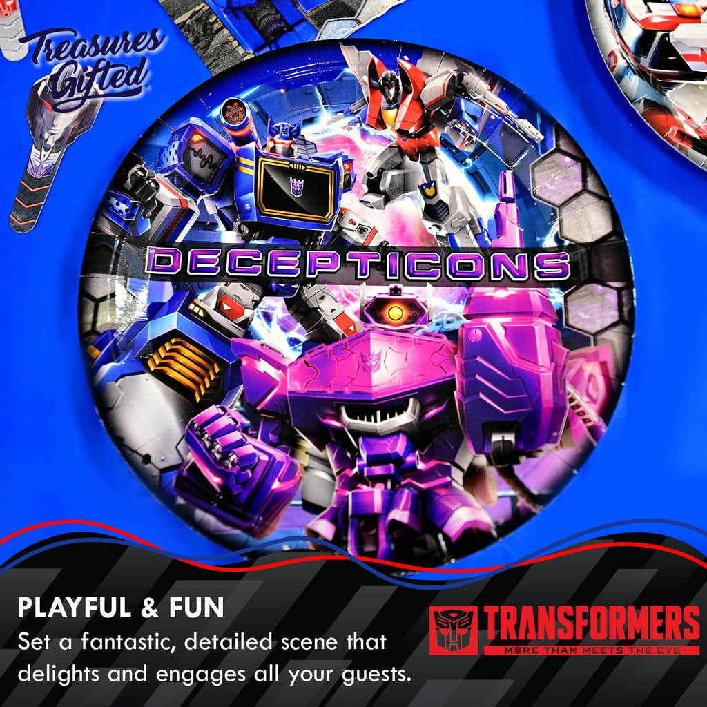 Transformers Party Supplies - Decepticons Dinner Plates