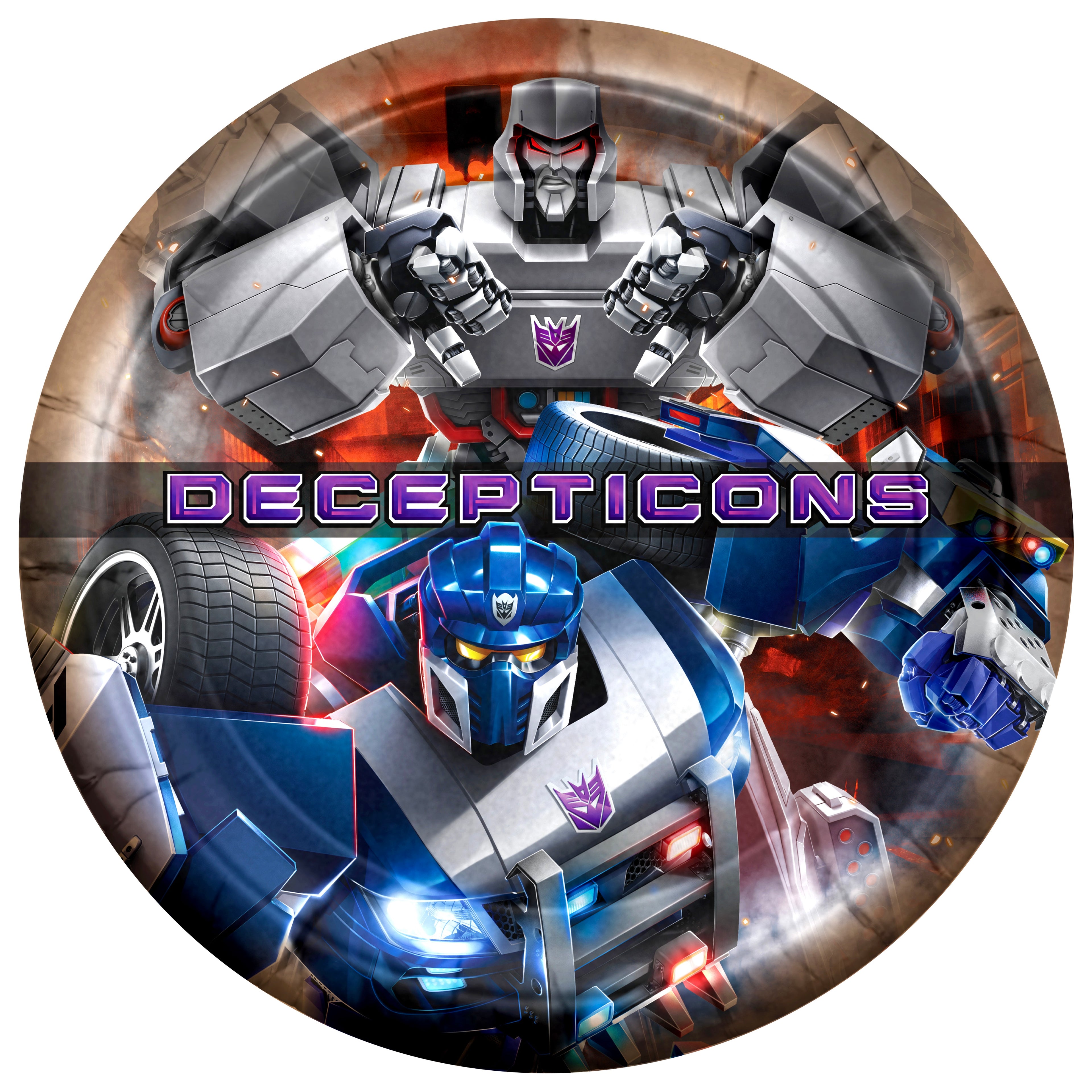 Transformers Party Supplies - Decepticons Dessert Plates