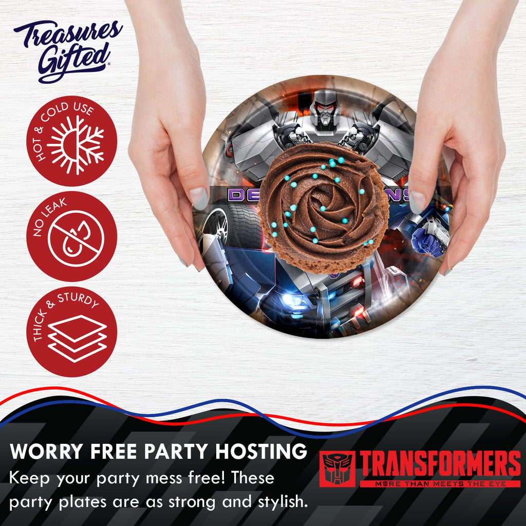 Transformers Party Supplies - Decepticons Dessert Plates
