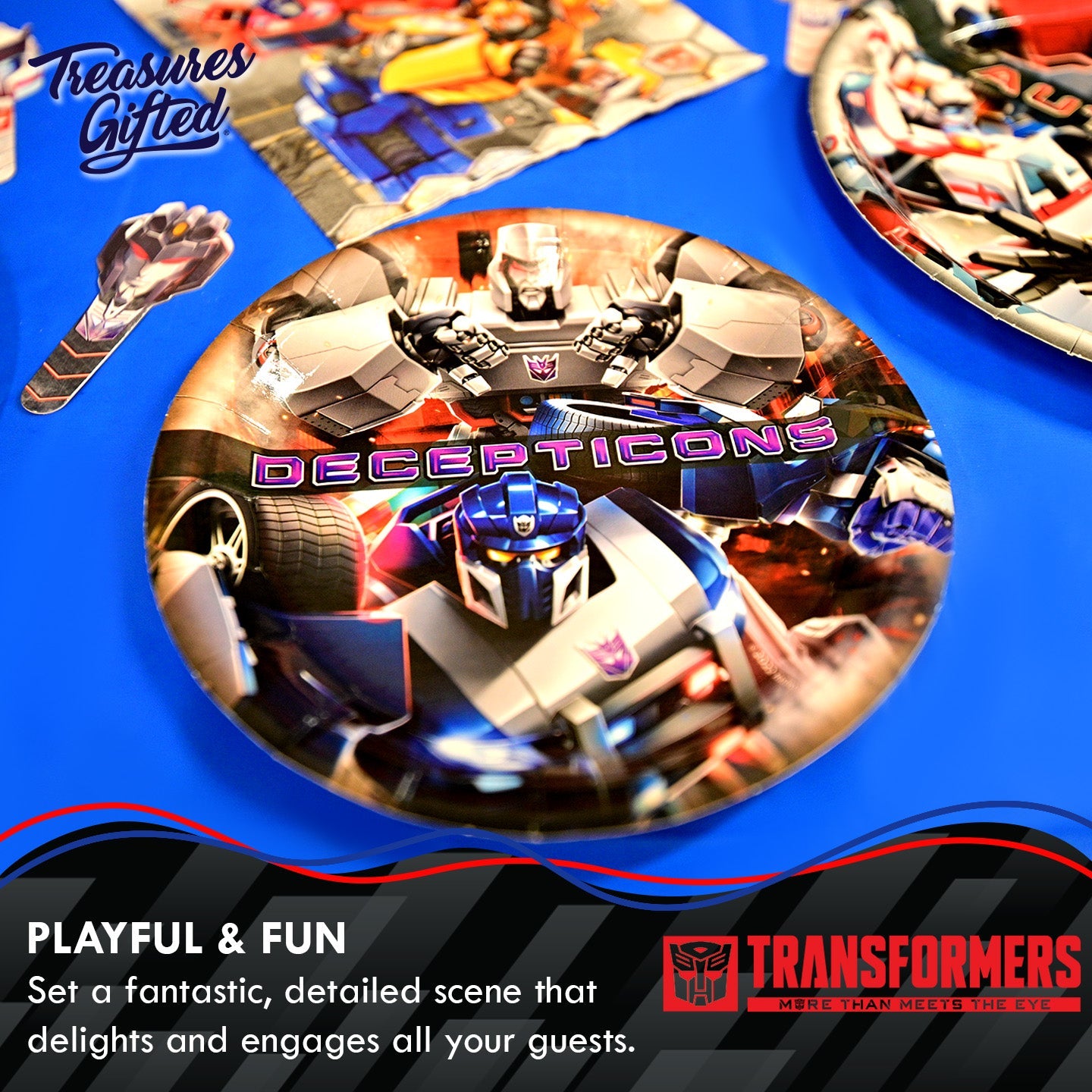 Transformers Party Supplies - Decepticons Dessert Plates