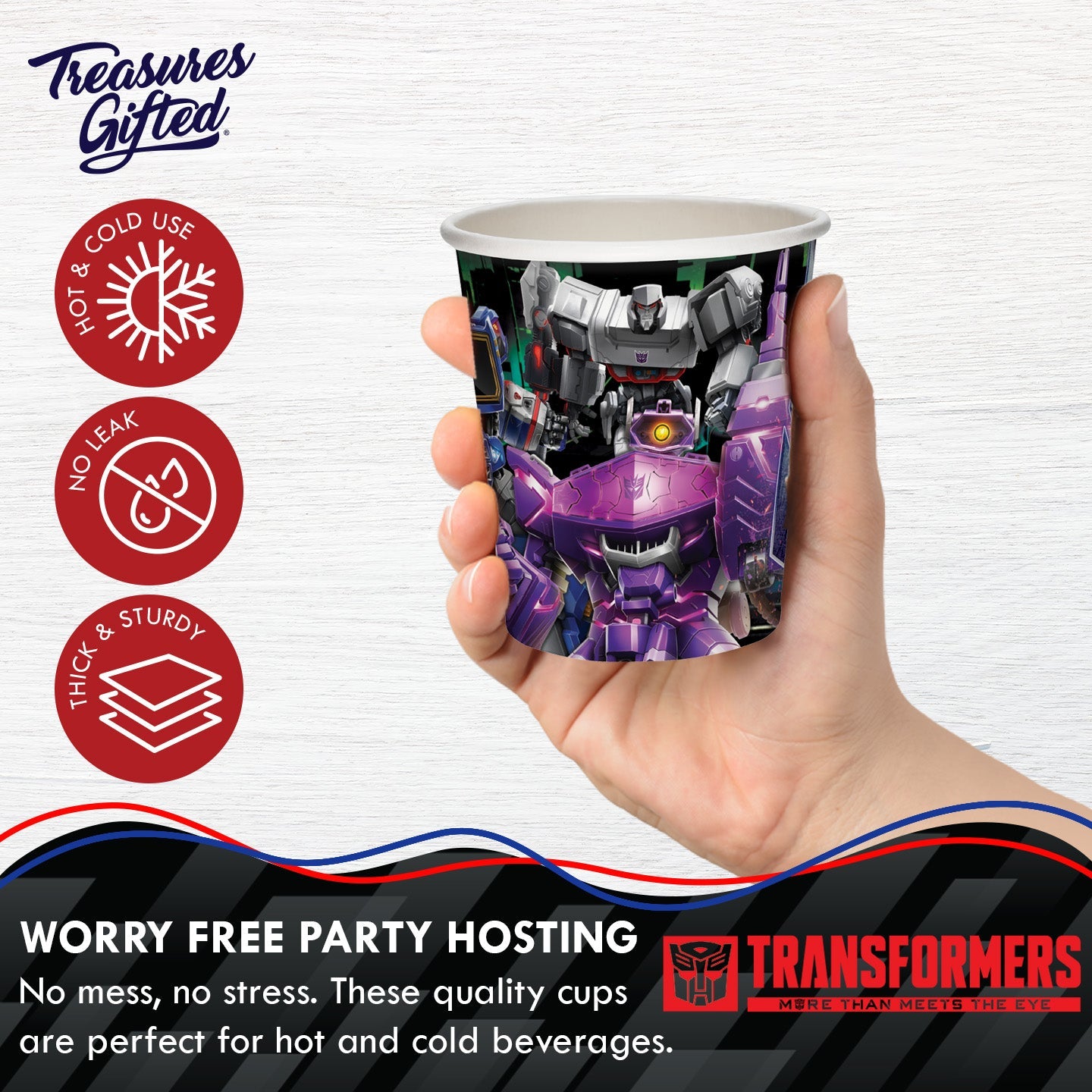 Transformers Party Supplies - Decepticons Cups