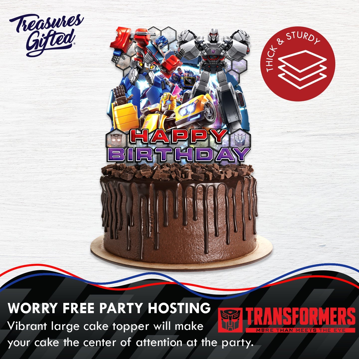 Transformers Cake Topper - Transformers Party Supplies