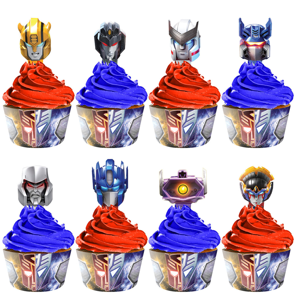 Transformers Cupcake Toppers & Transformers Cupcake Wrappers