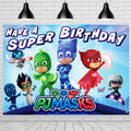 PJ Masks Backdrop - PJ Masks Party Supplies